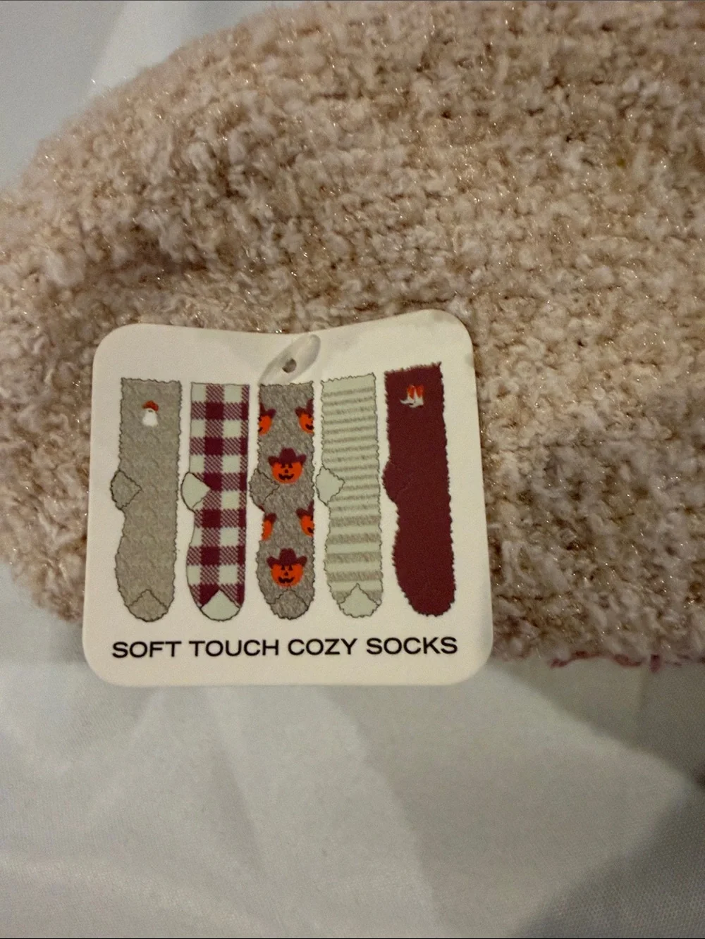 MeMoi Plush Halloween Cozy Socks 5-pack